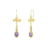 Amethyst Tellurian Gem Earrings