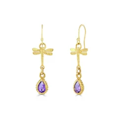 Amethyst Tellurian Gem Earrings