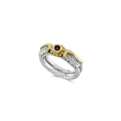 Amethyst Venetian Wing Ring