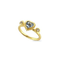 Aquamarine Tutti Frutti Ring