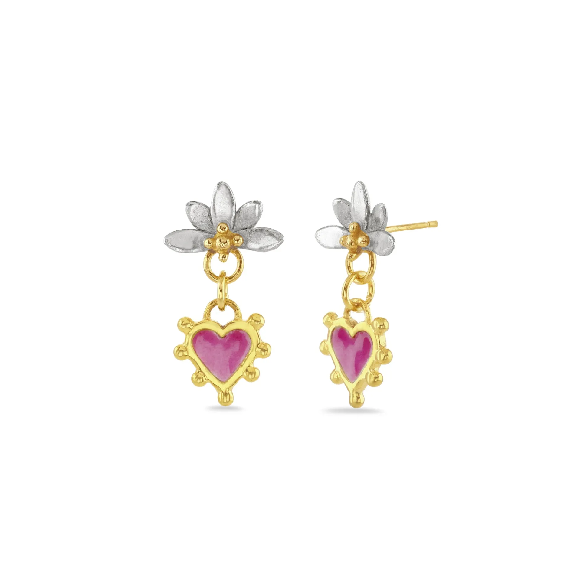 Boho Heart Sunrise Earrings