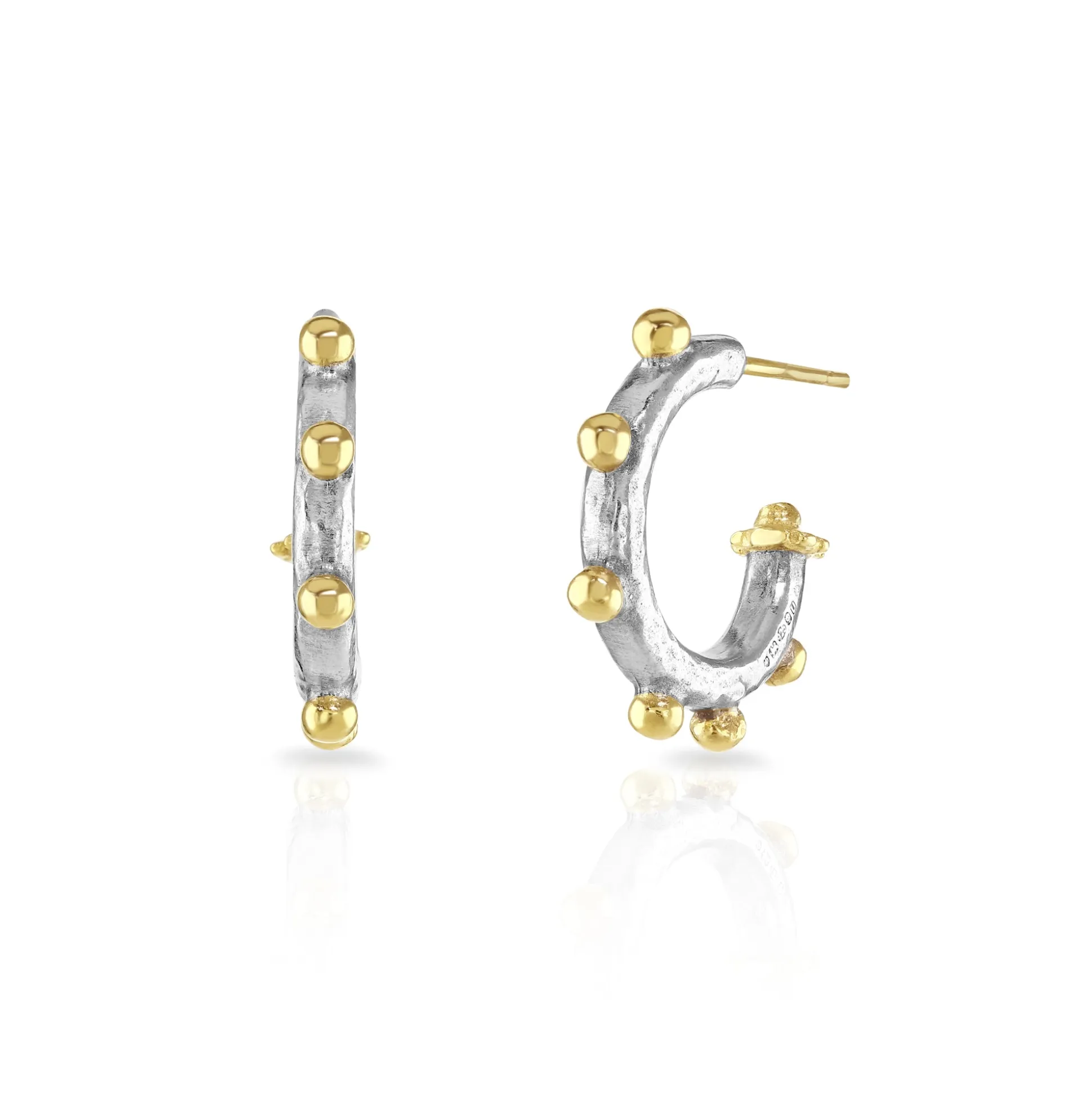 Chubby Bobble Hoop Earrings