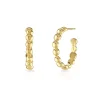 Chubby Pebble Hoop Earrings