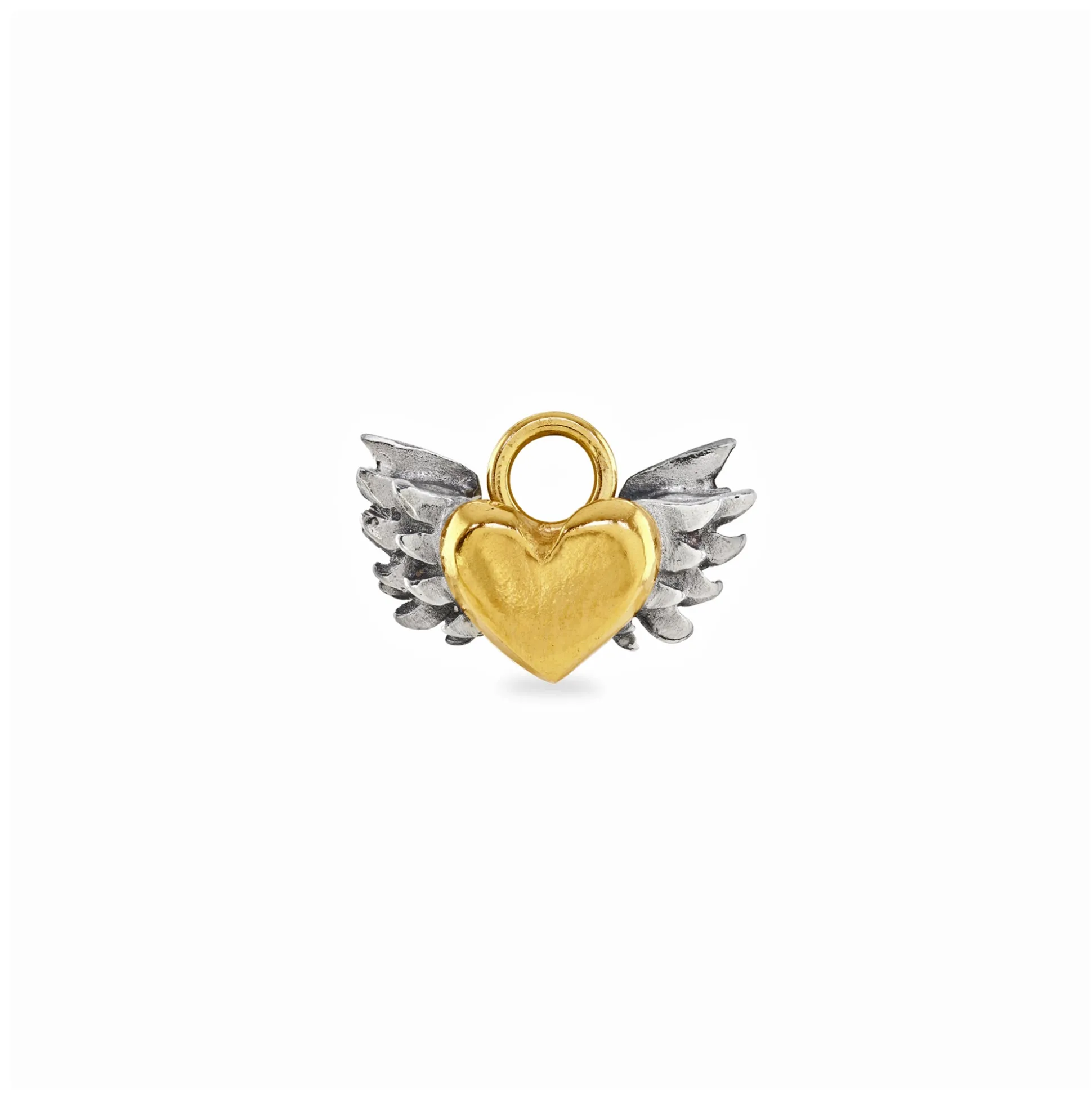 Chubby Winged Heart Charm