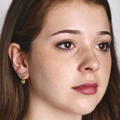 Chubby Winged Heart Drop Earrings | Cult Classics | Sophie Harley