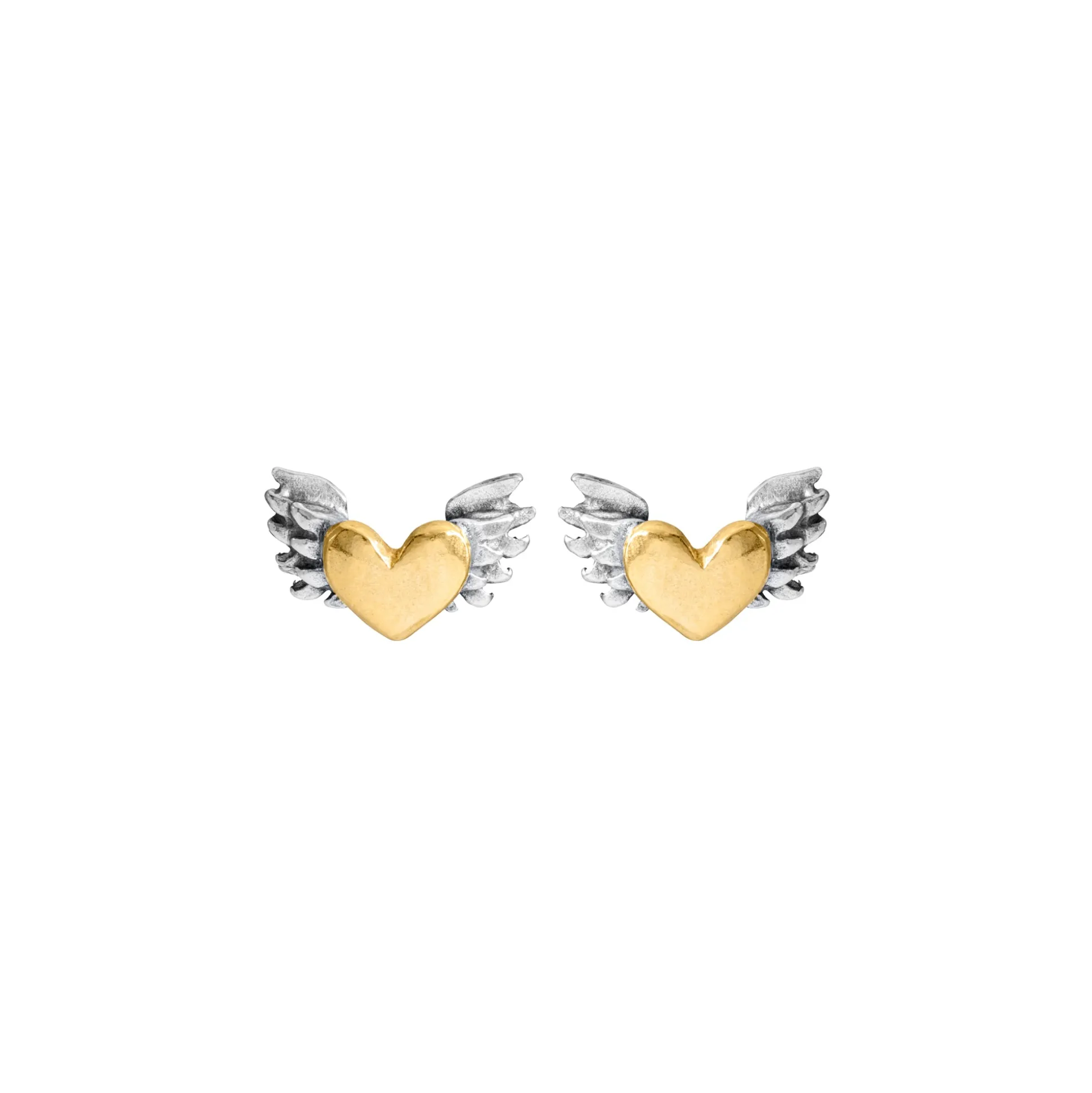 Chubby Winged Heart Earrings | Cult Classics | Sophie Harley London