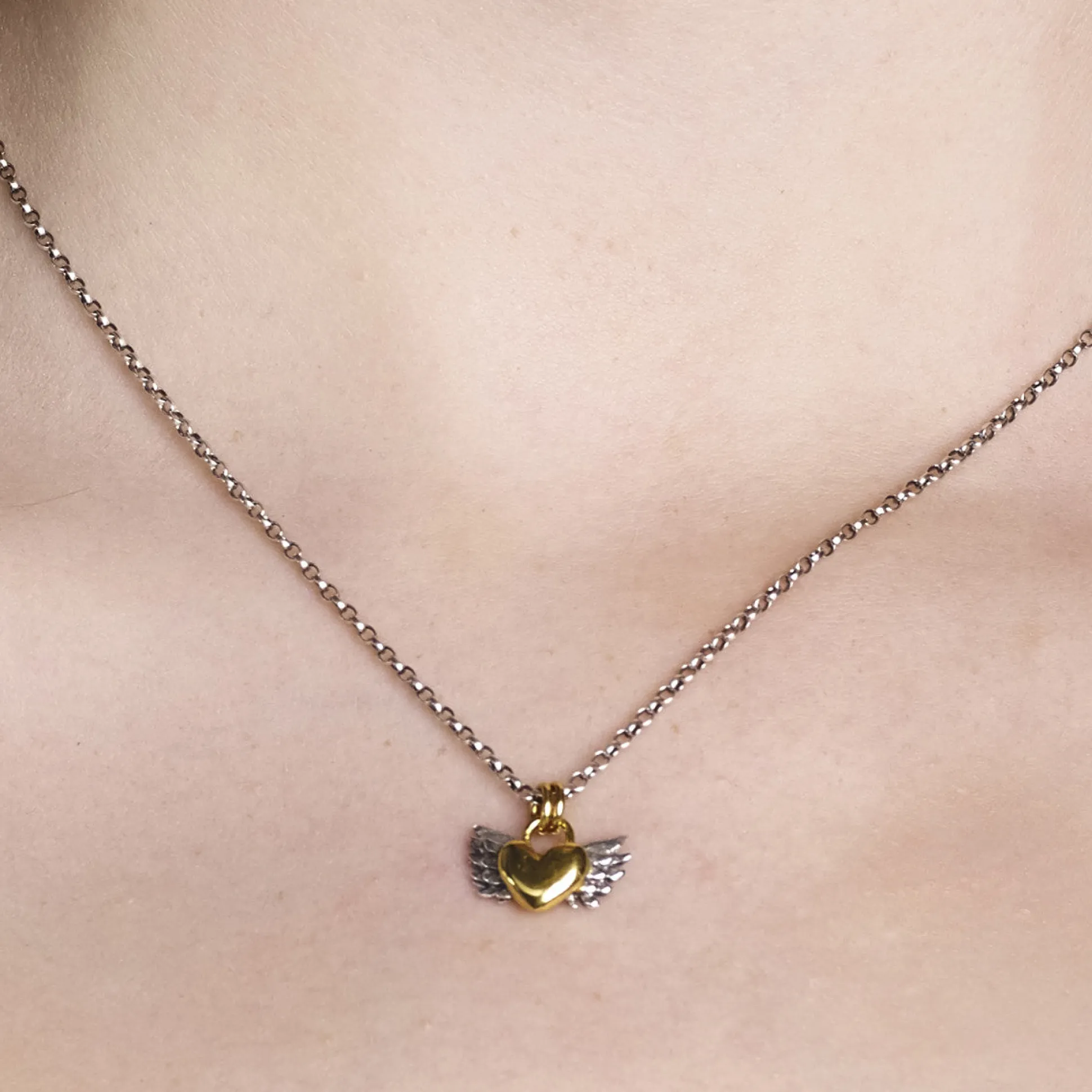 Chubby Winged Heart Necklace | Cult Classics | Sophie Harley