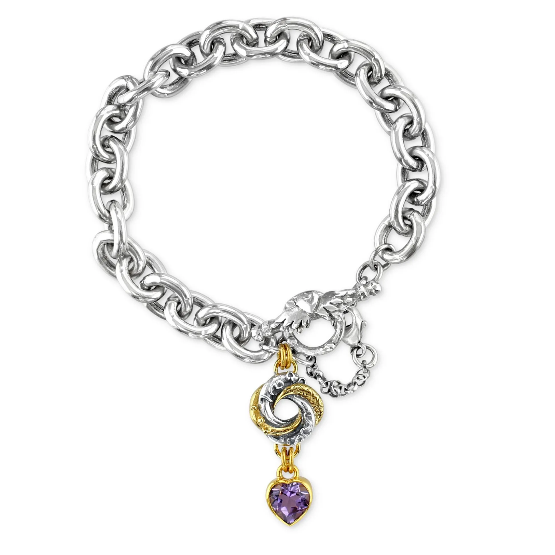 Chunky Oval Algerian Loveknot Bracelet