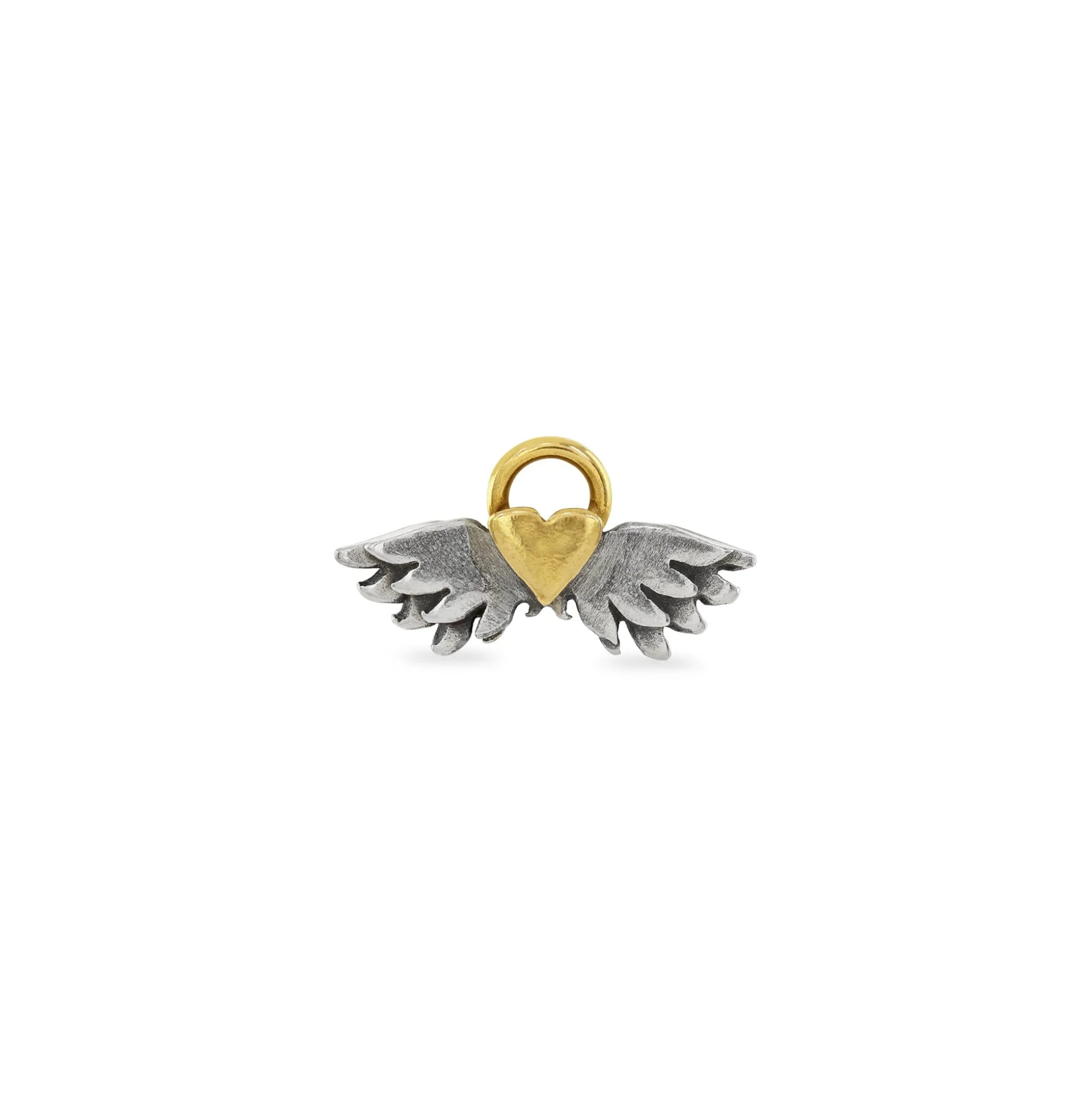 Classic Winged Heart Charm