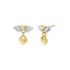 Classic Winged Heart Drop Earrings | Cult Classics | Sophie Harley