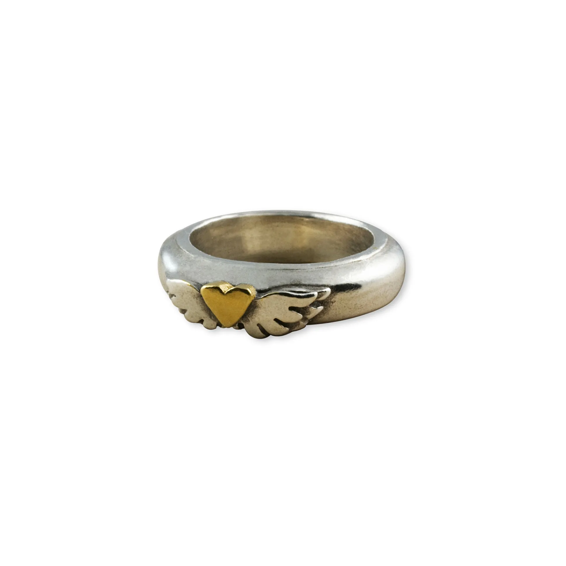 Classic Winged Heart Ring