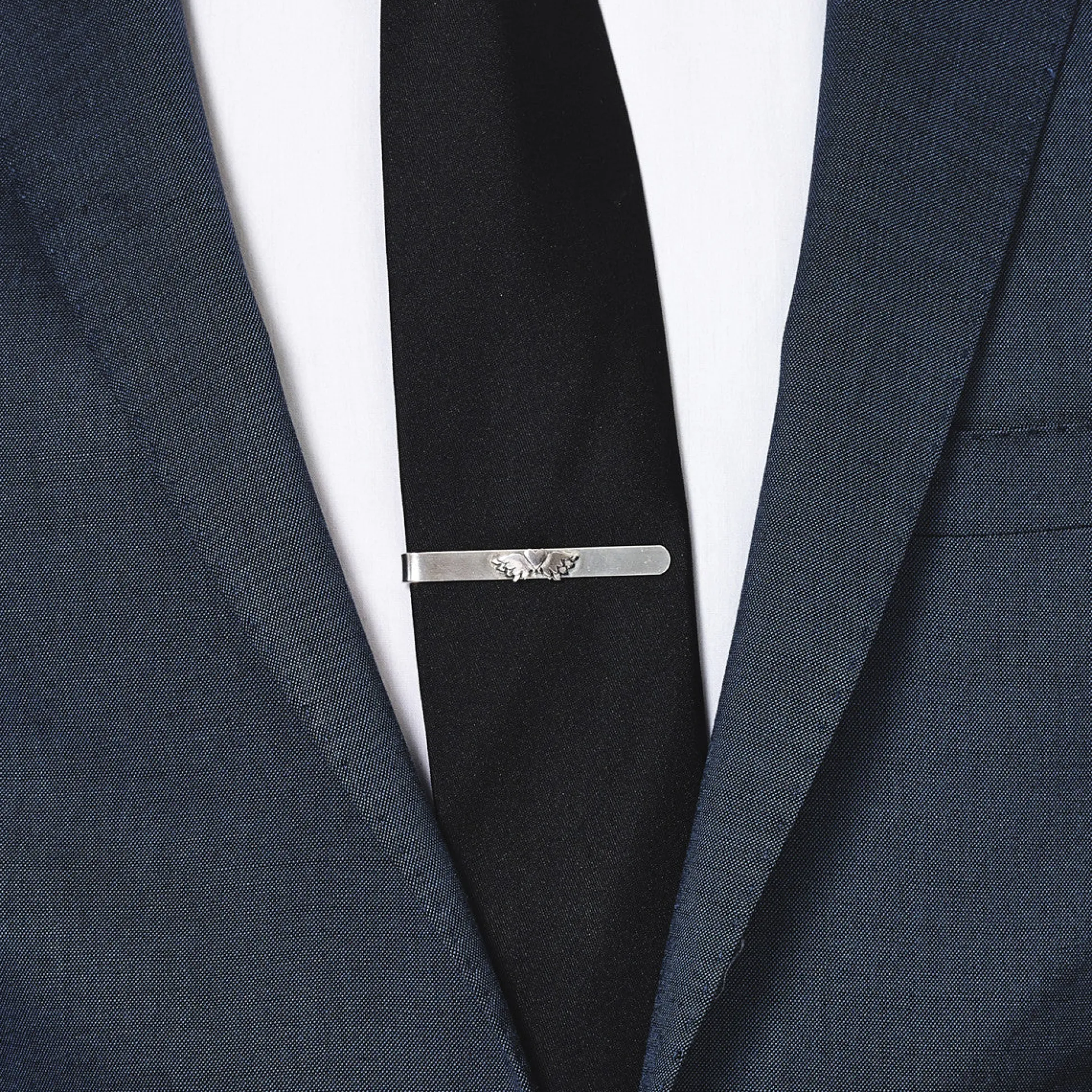 Classic Winged Heart Tie Slide