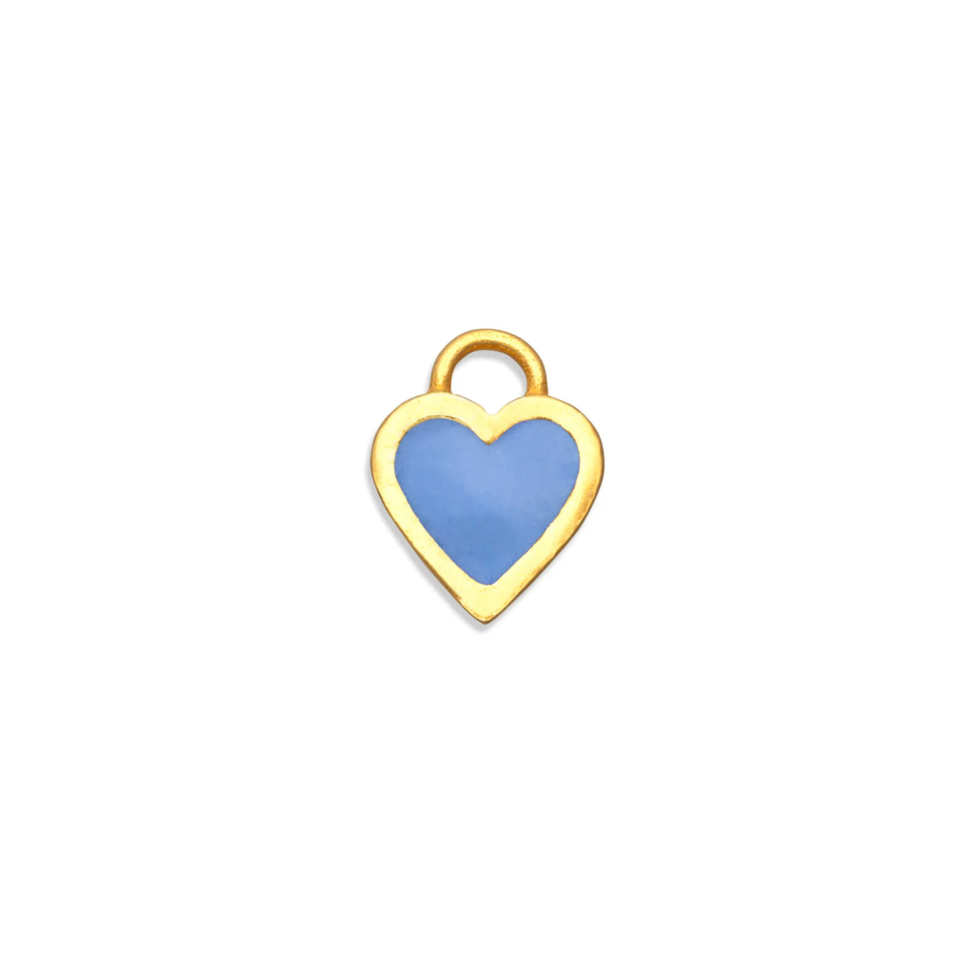 Cornflower Blue Classic Heart Charm