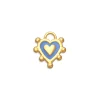 Cornflower Blue Sacred Heart Charm