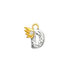 D With Diamond Charm