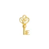 Diamond Heart Key Charm