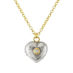 Diamond Love Locket Necklace