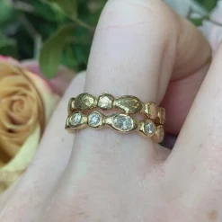 Diamond Ripple Ring