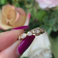 Diamond Ripple Ring