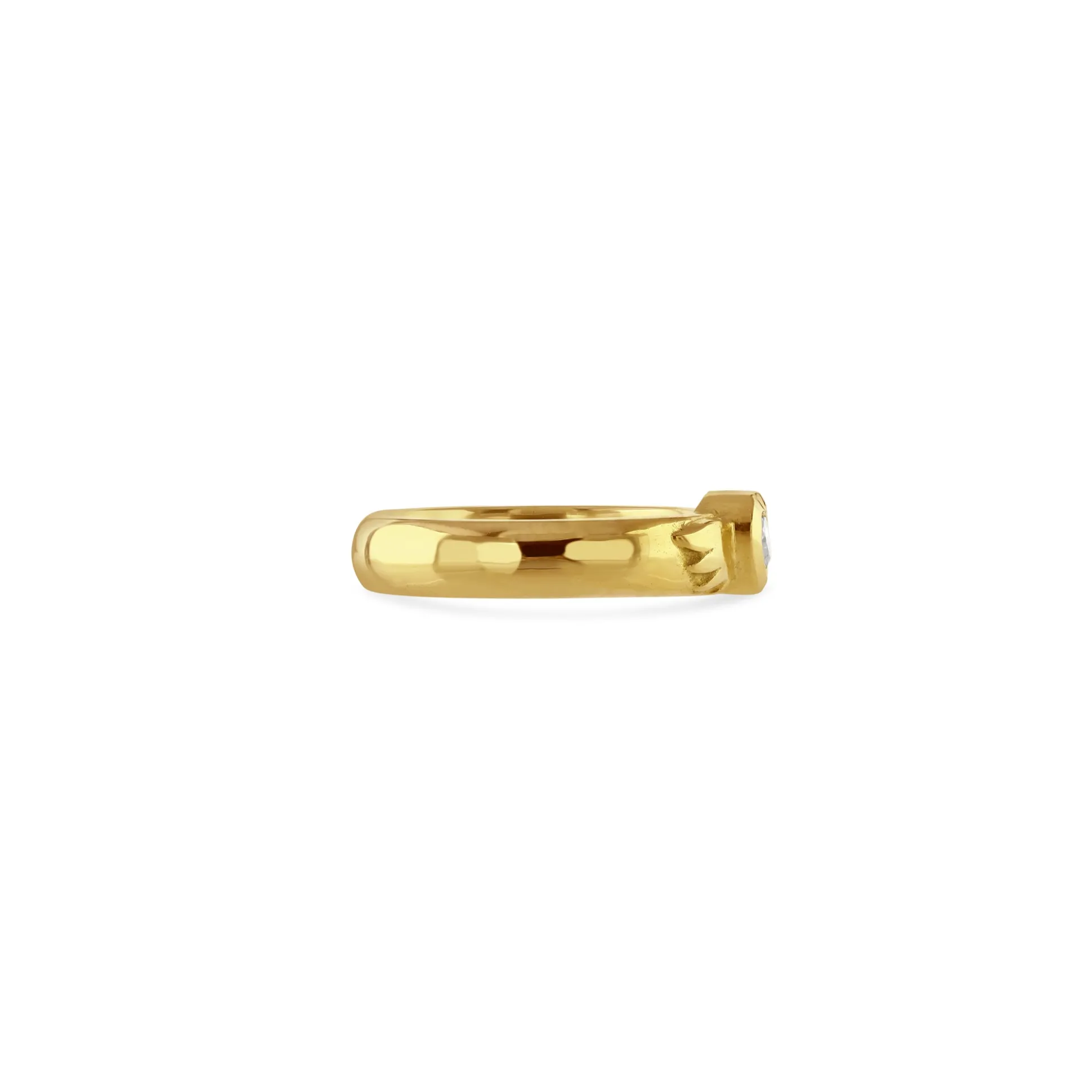 Diamond Set Fine Winged Heart Ring
