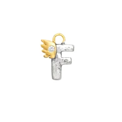F With Diamond Charm
