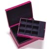 Fuchsia Leather Jewel Box