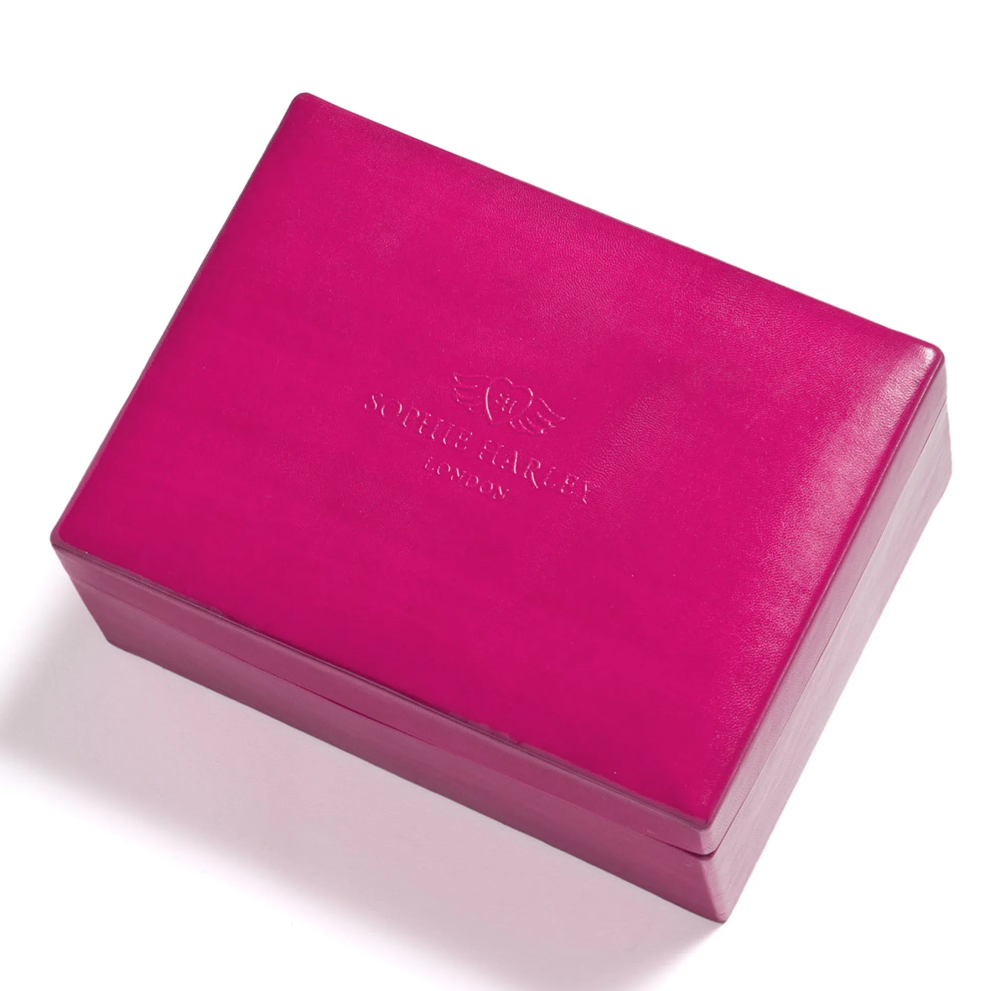 Fuchsia Leather Jewel Box