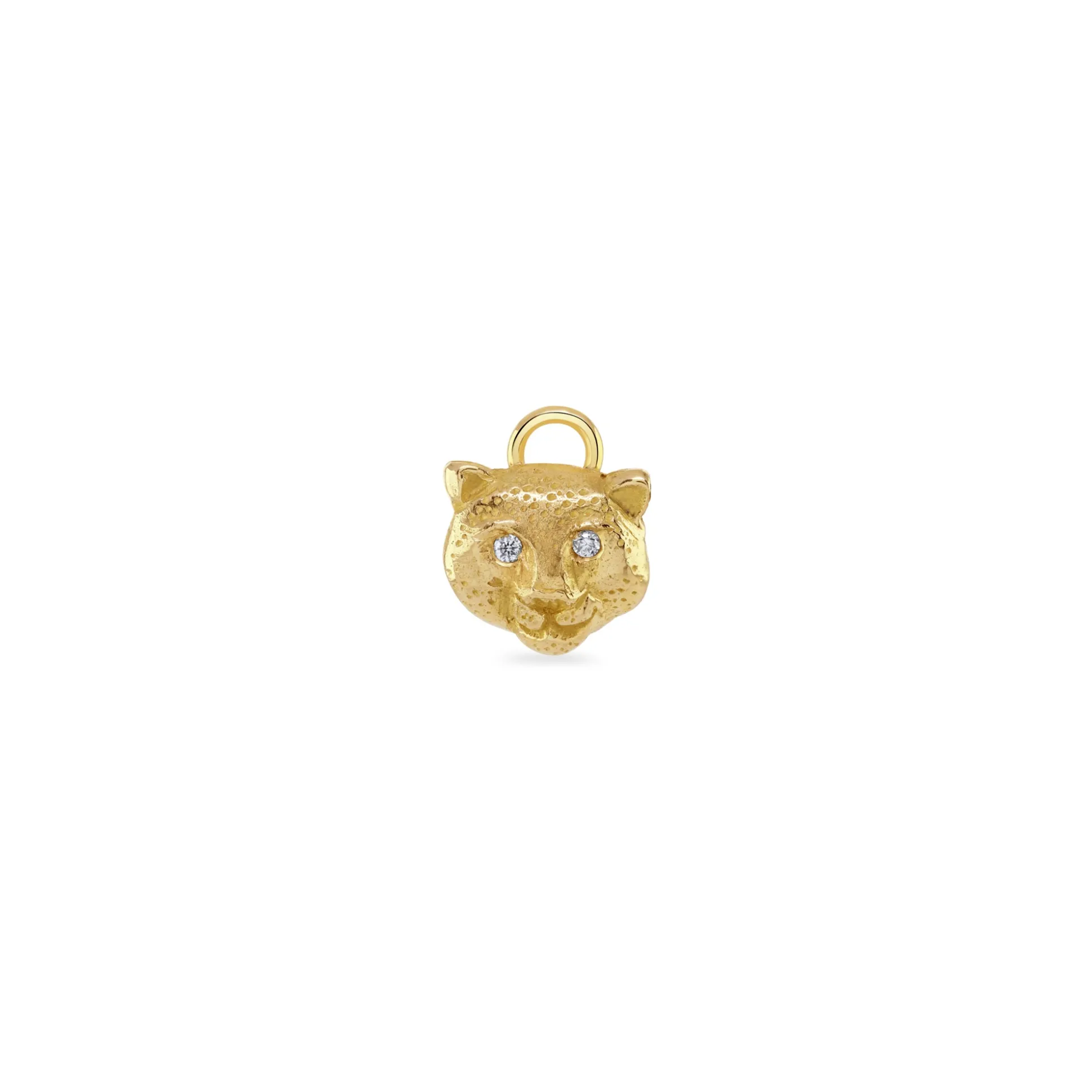 Gold & Diamond Snow Leopard Charm