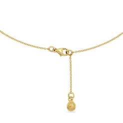 Gold & Diamond Snow Leopard Trapeze Necklace