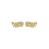 Gold & Diamond Venetian Wing Studs | Sophie Harley London