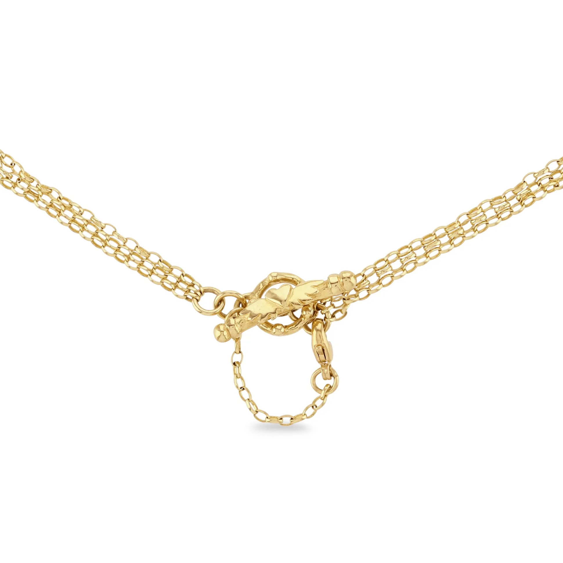 Gold Mini Loveknot Necklace | Algerian Loveknot | Sophie Harley London