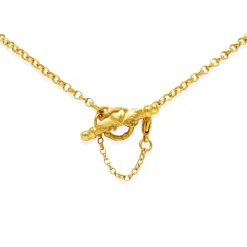 Gold Plated Fine Oval Belcher Chain Necklace