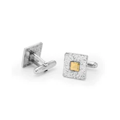 Hammered Square Cufflinks