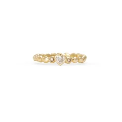 Heart Shaped Diamond Tutti Frutti Ring