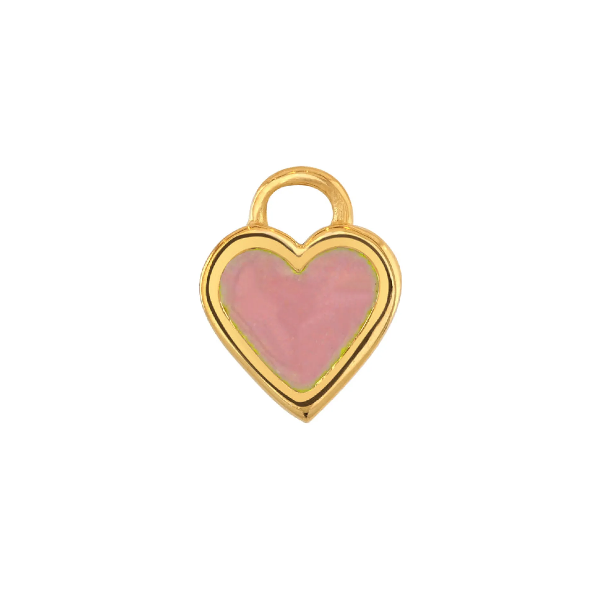 Large Classic Pink Enamel Charm