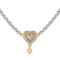 Layered Halo Heart Necklace