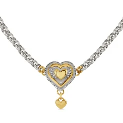 Layered Winged Heart Necklace