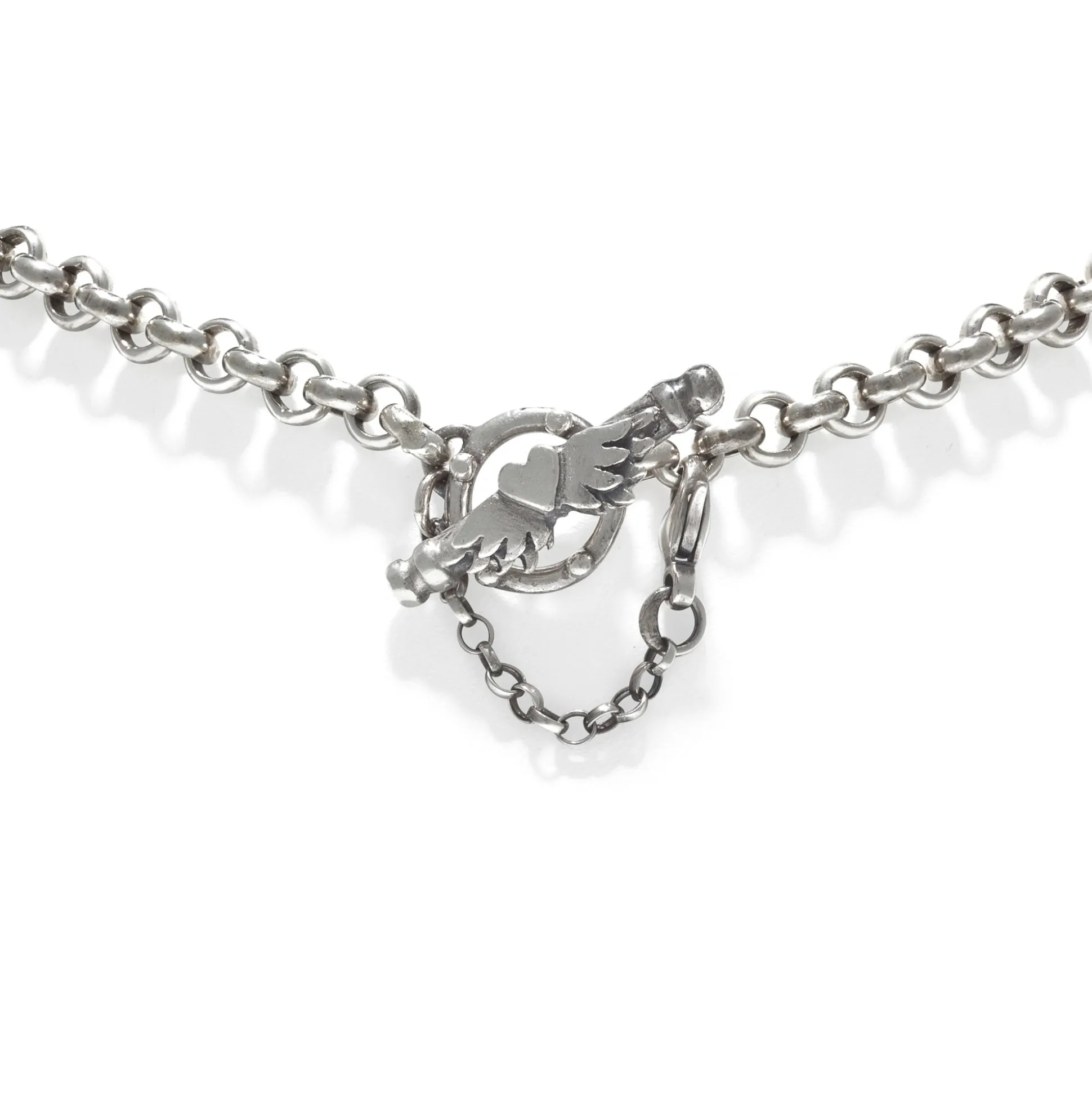 Layered Winged Heart Necklace