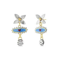 Limited Edition Red Heart Floris Amulet Earrings