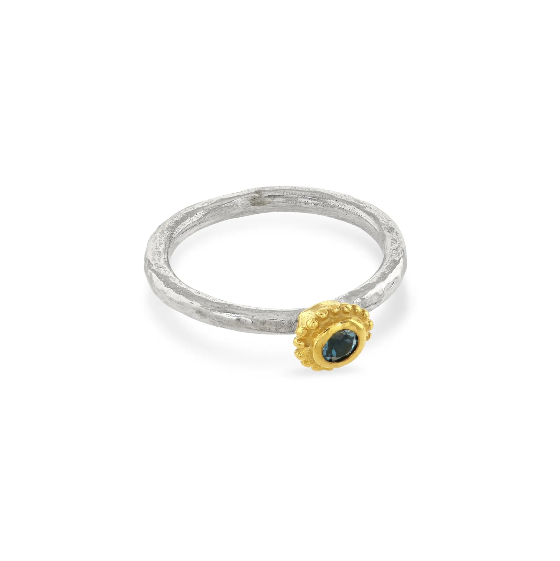 London Blue Topaz Birthstone Ring