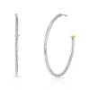 Maxi Hammered Hoop Earrings