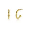 Mini Hammered Hoop Earrings
