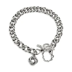Mini Loveknot Double French Curb Bracelet | Sophie Harley London