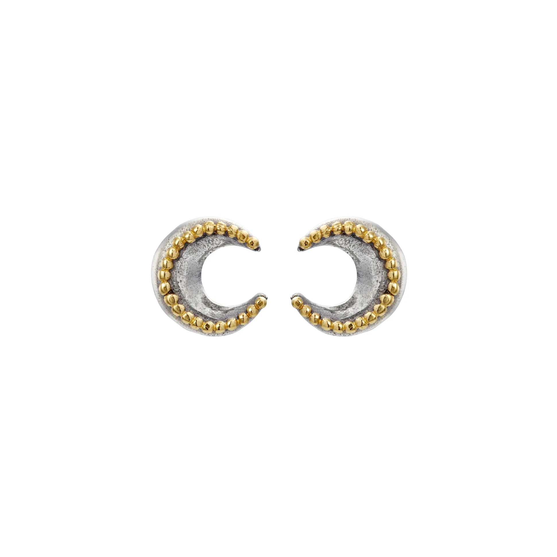 Mini Moon Stud Earrings | Sophie Harley London