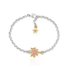 Pink Boho Heart Bracelet