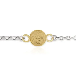 Pink Enamel Button Bracelet