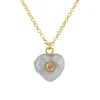 Pink Sapphire Love Locket Necklace