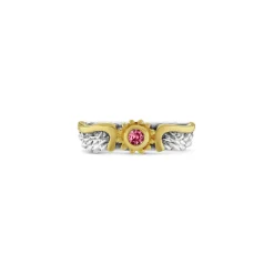 Pink Sapphire Venetian Wing Ring