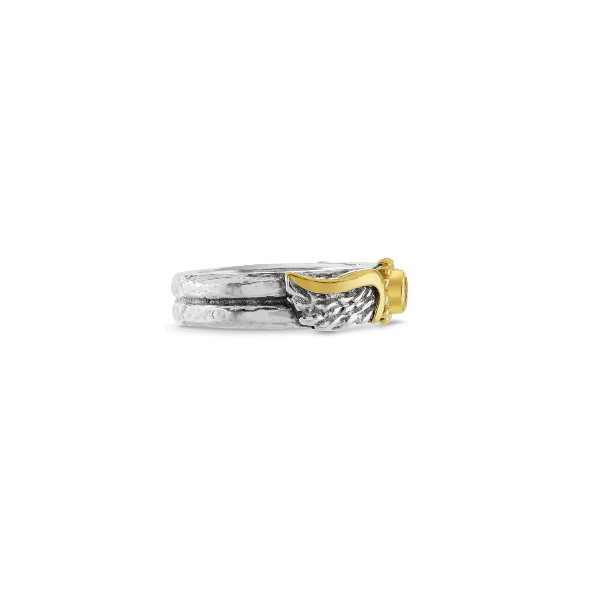 Pink Sapphire Venetian Wing Ring