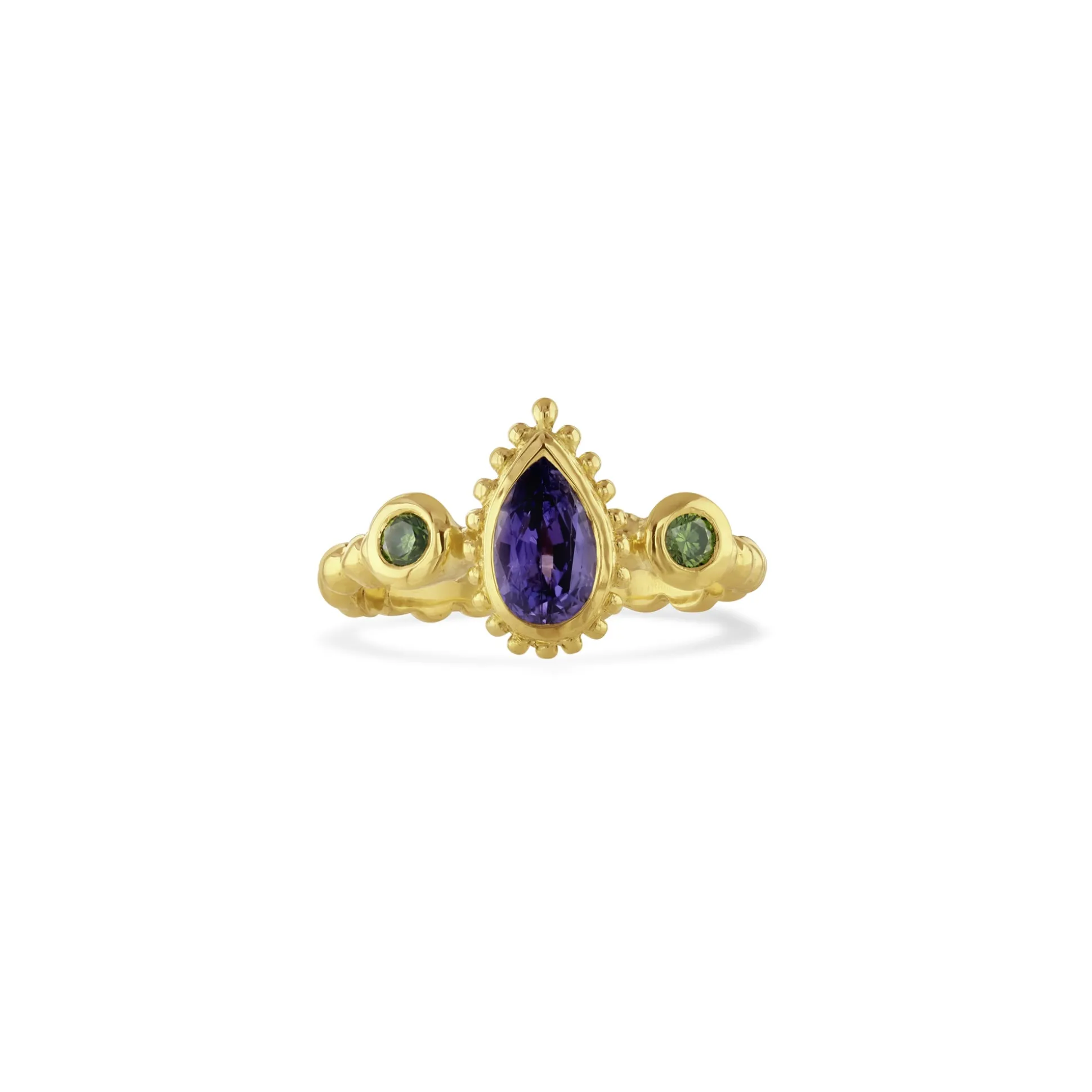 Purple Sapphire Tutti Frutti Ring